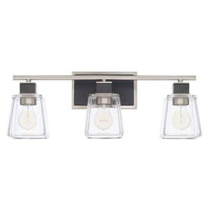 Tux Black Tie 3-Light 23" Bathroom Vanity Light